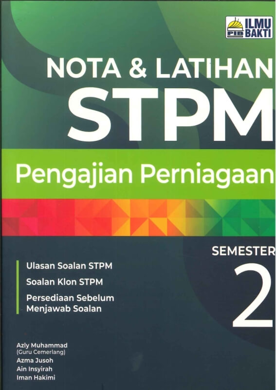 Nota Latihan Pengajian Perniagaan Semester Stpm