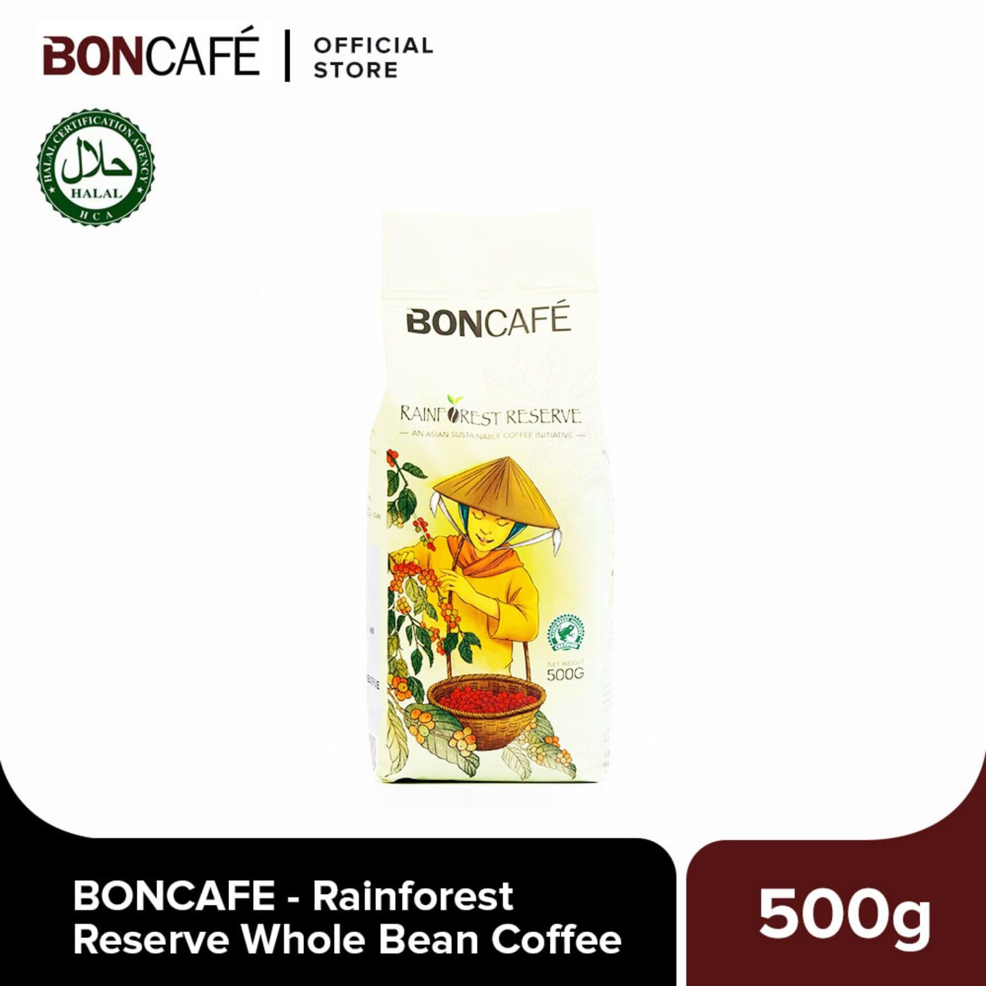 Boncafe Rainforest Reserve Coffee Bean 500g