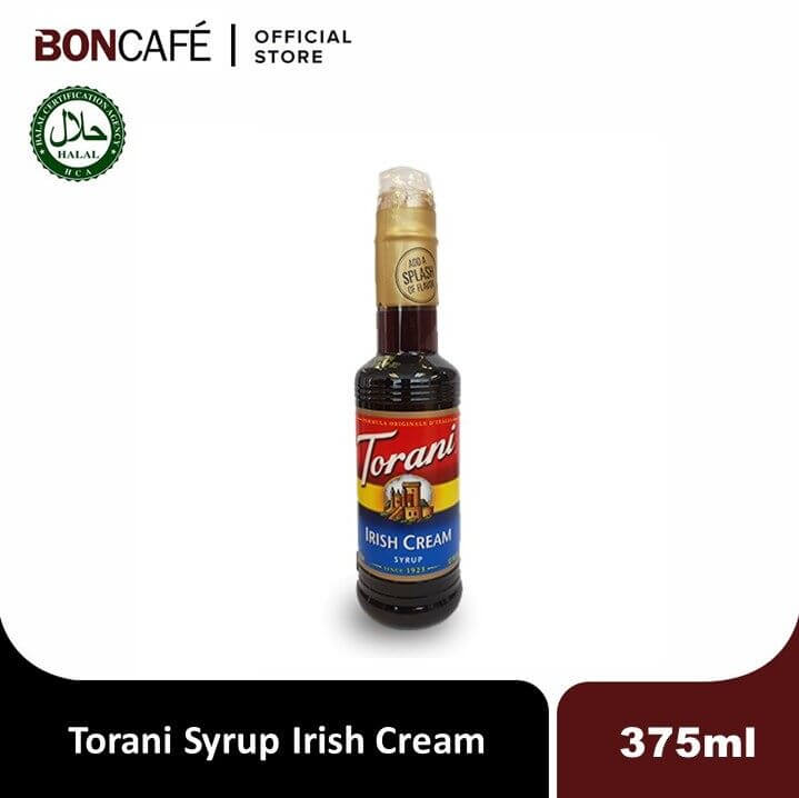 Torani Irish Cream Syrup 375ml Plastic Bottle with Pour Spout