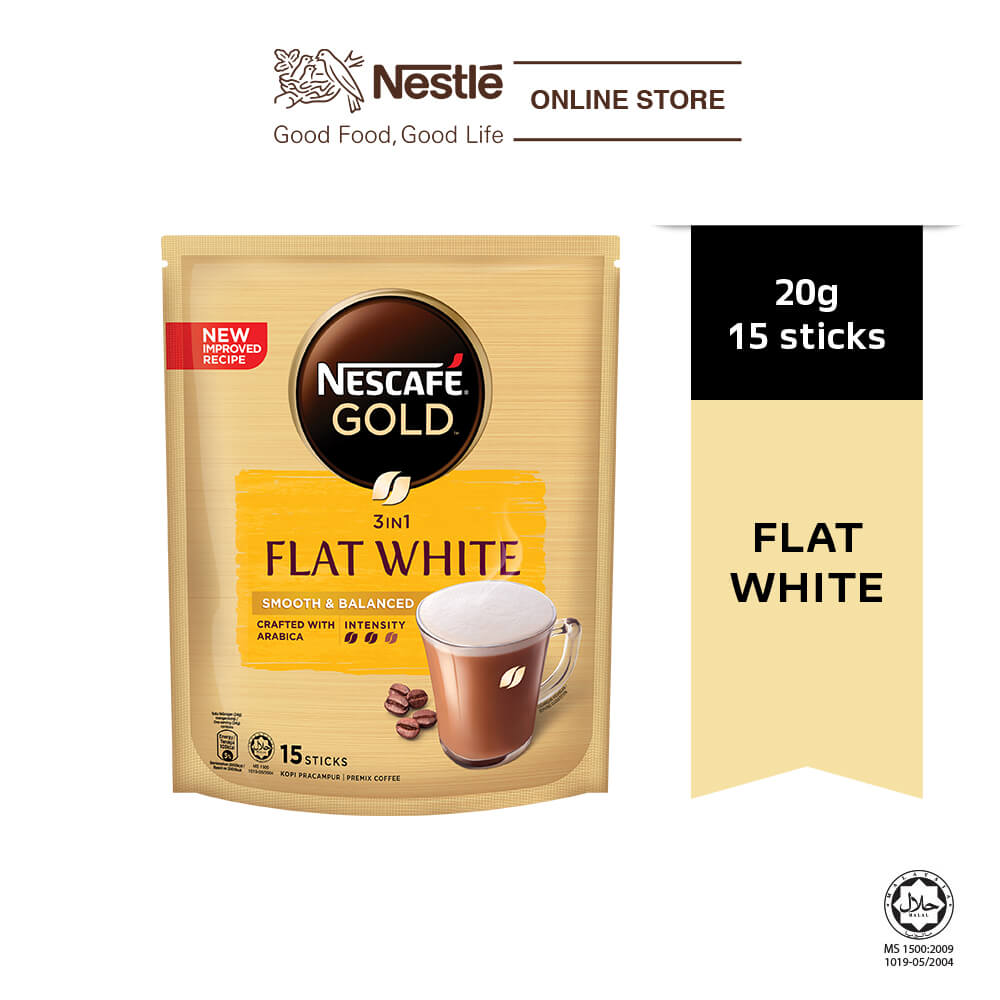 Nescafe Gold Flat White 15 Sticks 20g
