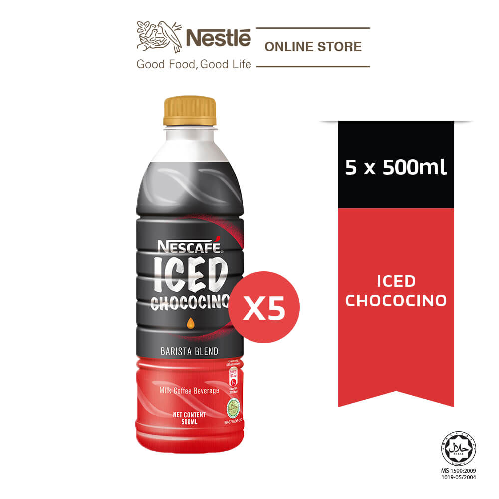 NESCAFE Iced Chococino 500ml x5 bottles