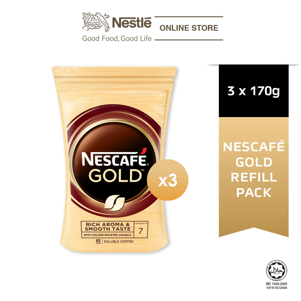 NESCAFÉ GOLD Coffee Refill 170g x3 packs