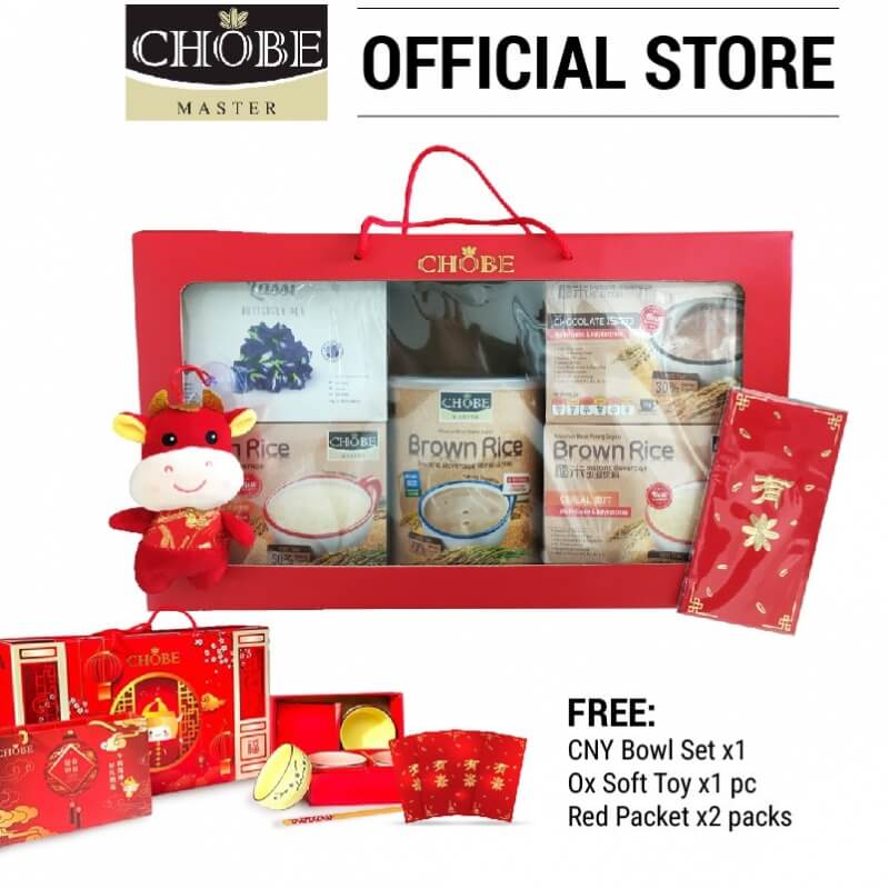 Chobe CNY 2021 Hamper (FREE Bowl Set + Angpao + Ox Toy)