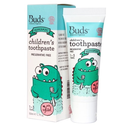 Bud's Children's Toothpaste with Xylitol 50ml - Peppermint