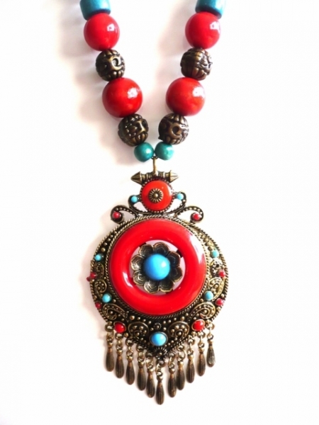 Ethnic Tribal Style Fashion Statement Necklace for Her