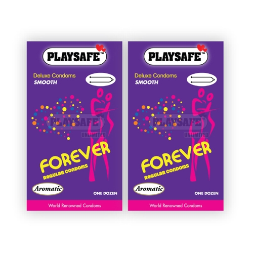 Playsafe Forever Condom 12\'s (Twin Packs) Kondom Lubricated Superthin