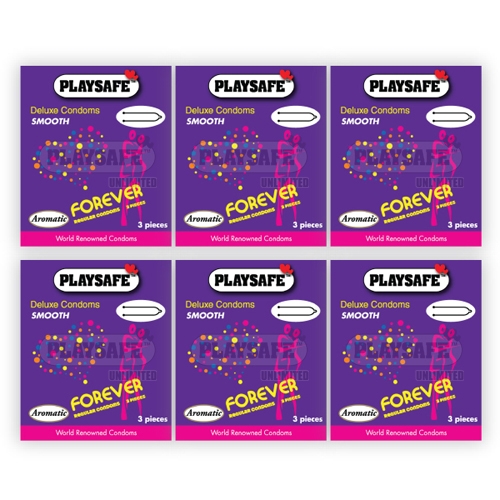 Playsafe Forever Condom 3\'s (PROMO PACKS 6 Packs in 1) Kondom Lubricated Superthin