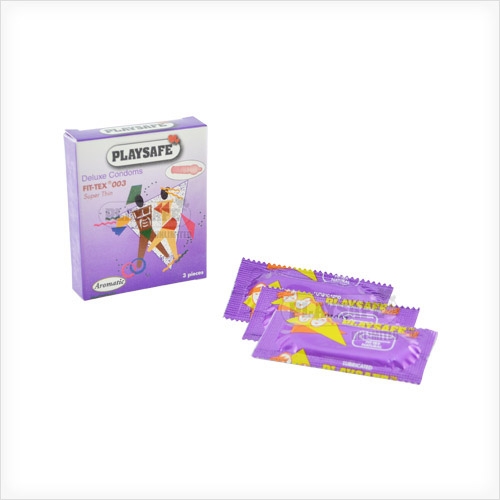 Playsafe Fit-Tex 003 - 3\'s Kondom Lubricated Superthin
