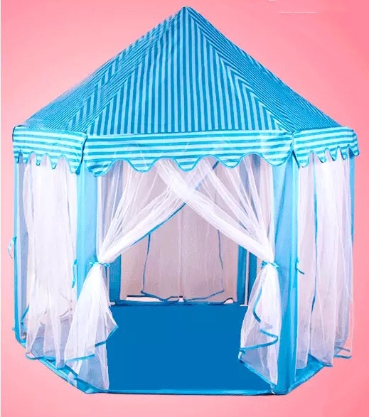 Indoor/Outdoor Blue Pentagon Tent