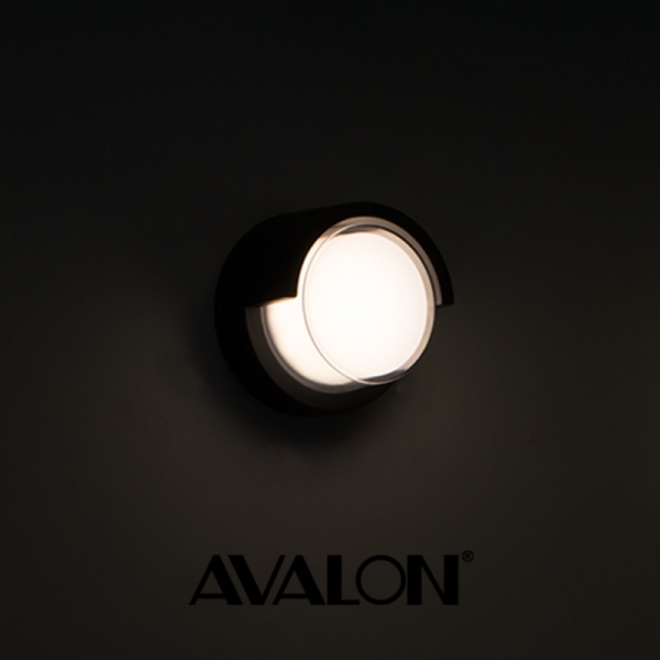 10W YET Modern outdoor Wall Light Avalon (YP-W-W3159L-R-WW-BK)
