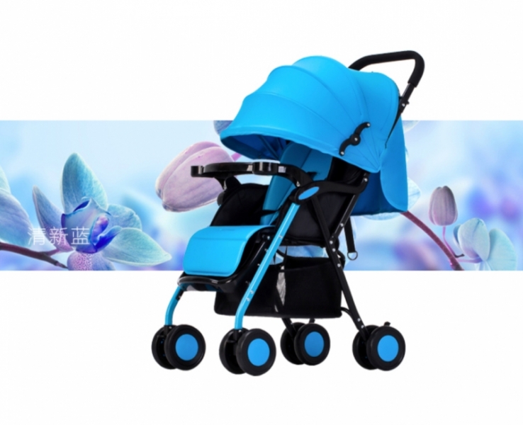 Toddler Baby Stroller Light Weight Easy Carry Blue