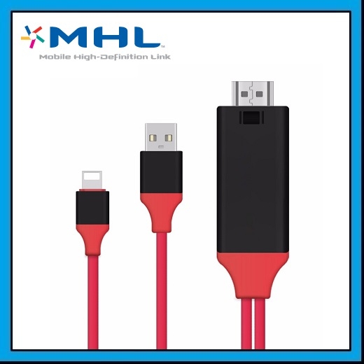 iPhone Lightning 8pin to HDMI Converter Adapter MHL To HDMI HDTV Cable