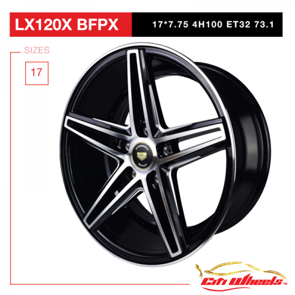 17" Sports Wheels - LX 120(X) BFPX 4H100