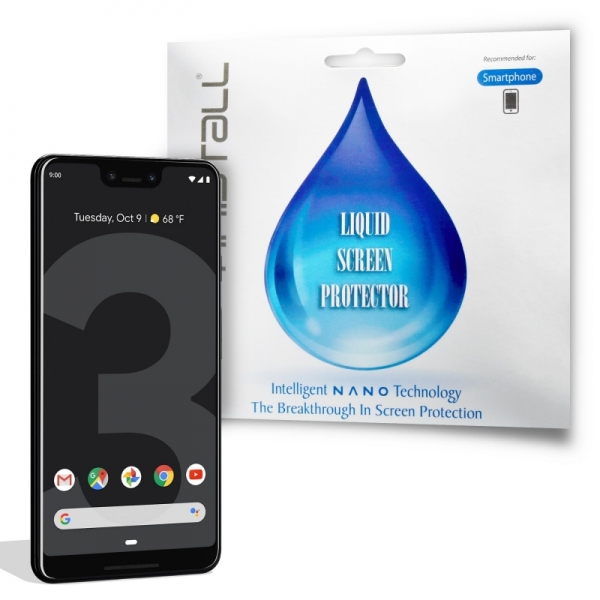 Google Pixel 3 Screen Protector - Kristall® Nano Liquid Coating Screen Protector for Google Pixel 3 XL Phone, Google Pixel, Google Pixel 2 (Bubble-FREE Screen Protector, Curved Edge-to-Edge Full Coverage Coating, Super Hydrophobic, 9H Pencil Hardness)
