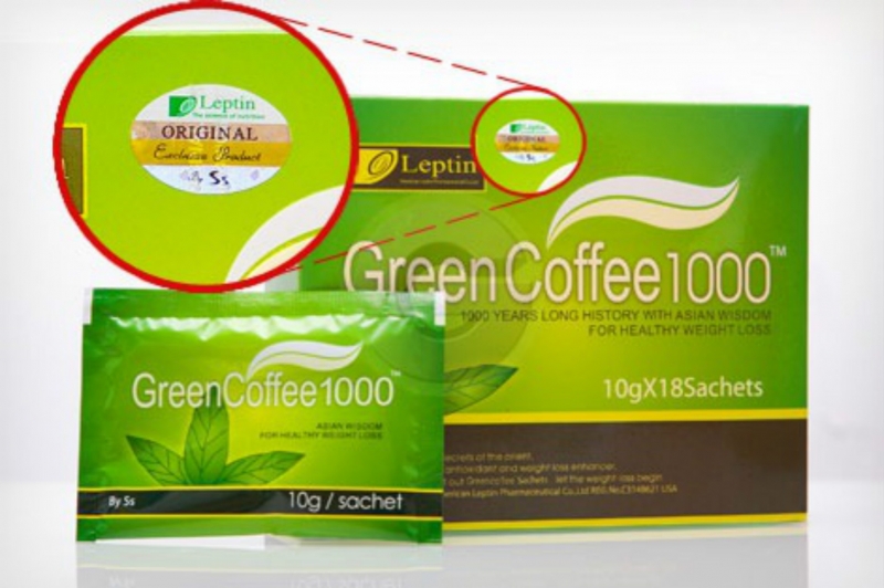 Leptin Green Coffee 1000 ( Buy 1 Free 1 -36 Sachets)