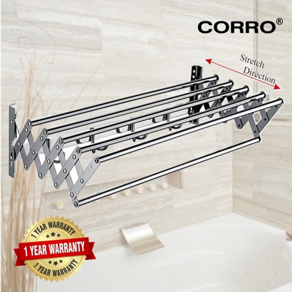 HIGH QUALITY Stainless Steel Foldable Towel Rack (SUS304) / Drying Rack Wall Mounted
