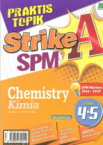 PRAKTIS TOPIK STRIKE A CHEMISTRY-KIMIA(BILINGUAL)FORM4.5 