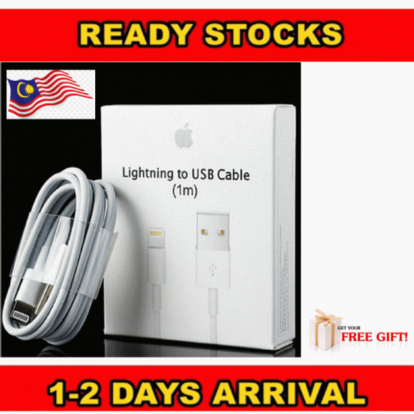 Apple 100% Same Original SuperCopy Apple Lightning USB Data Charger Cable iPhone 5,c,6,6s,7,8,X,XR