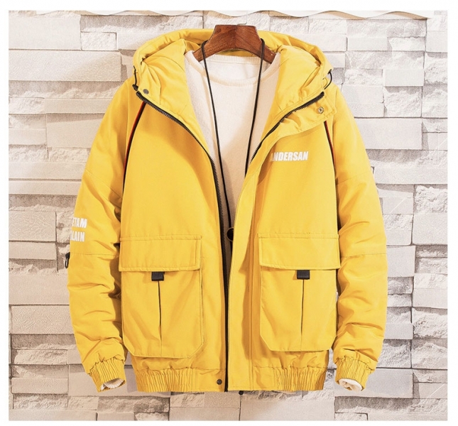 mens yellow down jacket