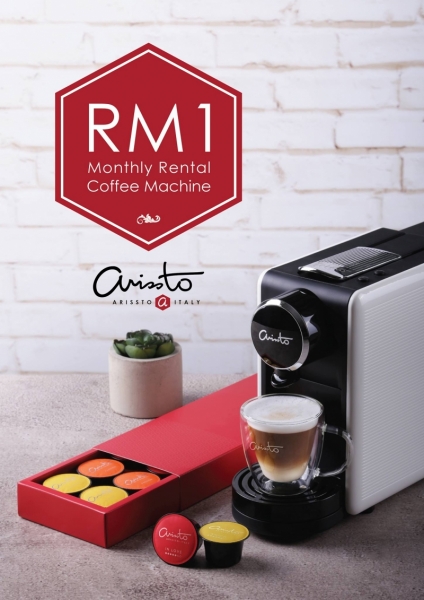 Arissto Coffee Machine with 20capsules @ RM44.20