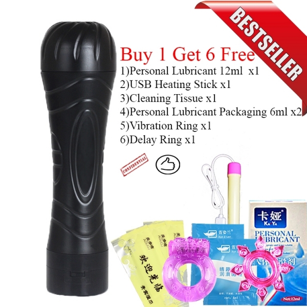 Buy 1 Free 6 Stock Ready Male Sex Toy Aeroplane Cup Masturbation Cup With Vibrator