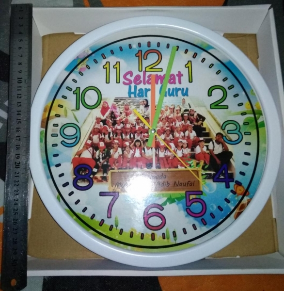 Custom Made Wall Clock 12" Gift