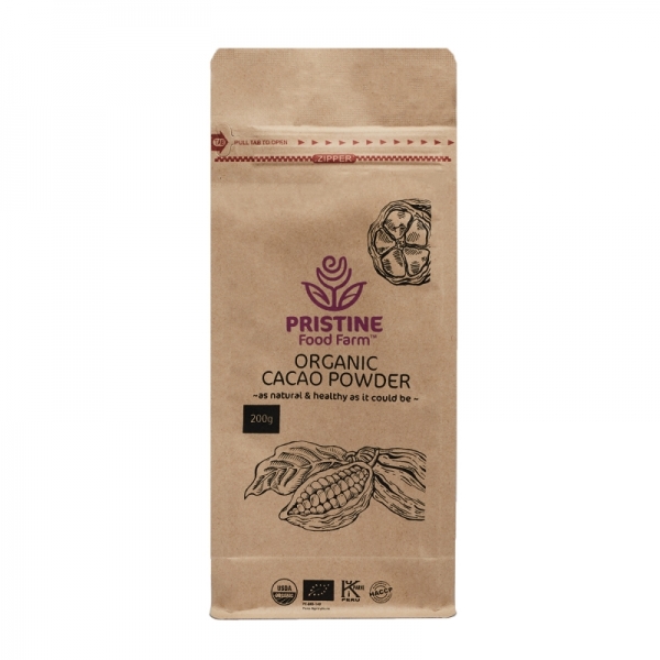 Pristine Food Farm: Organic Cacao Powder, 200g