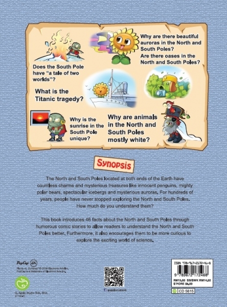 Plants vs Zombies 2 ● Questions & Answers Science Comic: Polar Regions & Glaciers - Which is Colder, North Pole or South Pole?