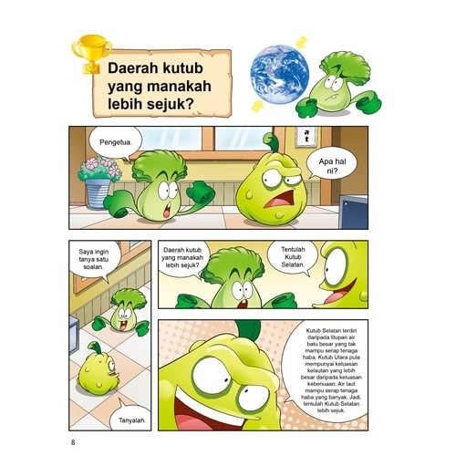 Plants vs Zombies Soal & Jawab Komik Sains: Daerah Kutub Dan Glasier