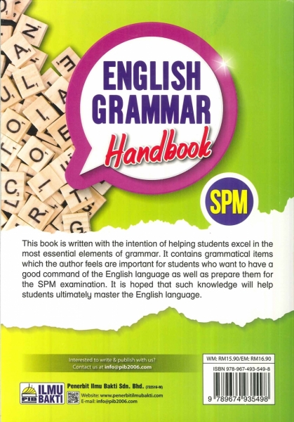 ENGLISH GRAMMAR HANDBOOK SPM 2020