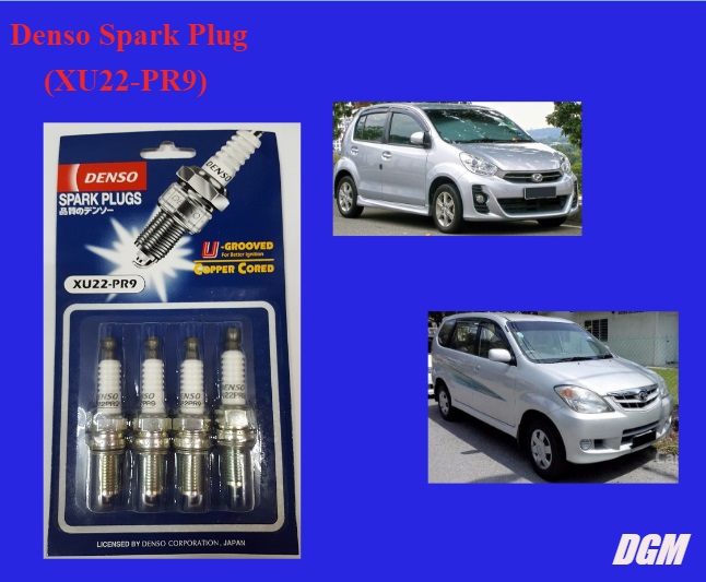 4 Pcs Denso Spark Plug Xu22 Pr9 For Perodua Myvi Myvi Lagi Best Perodua Alza Toyota Avanza