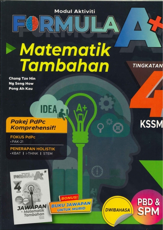 Pelangi Module More Matematik Tambahan Dwi Kssm Tingkatan 4 2020 Topbooks Plt