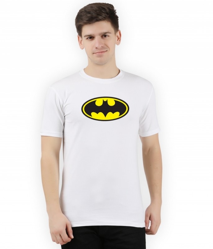 Men Women Batman Printed Round Neck T Shirt Pack of 2