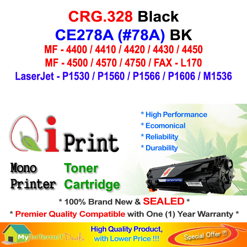 Qi Print CANON CRG 328 MF4570 4750 CE278A Toner Compatible * SEALED *