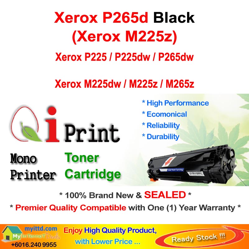 Qi Print FUJI Xerox P225 265 M225 265 Toner Compatible * NEW SEALED *
