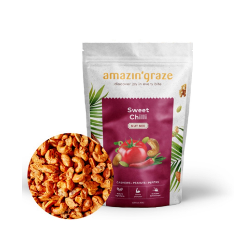 Amazin\' Graze Sweet Chilli Nut Mix 100g