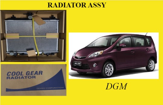 PERODUA ALZA AUTO 2008-2015Y RADIATOR ASSY 16MM (DENSO)