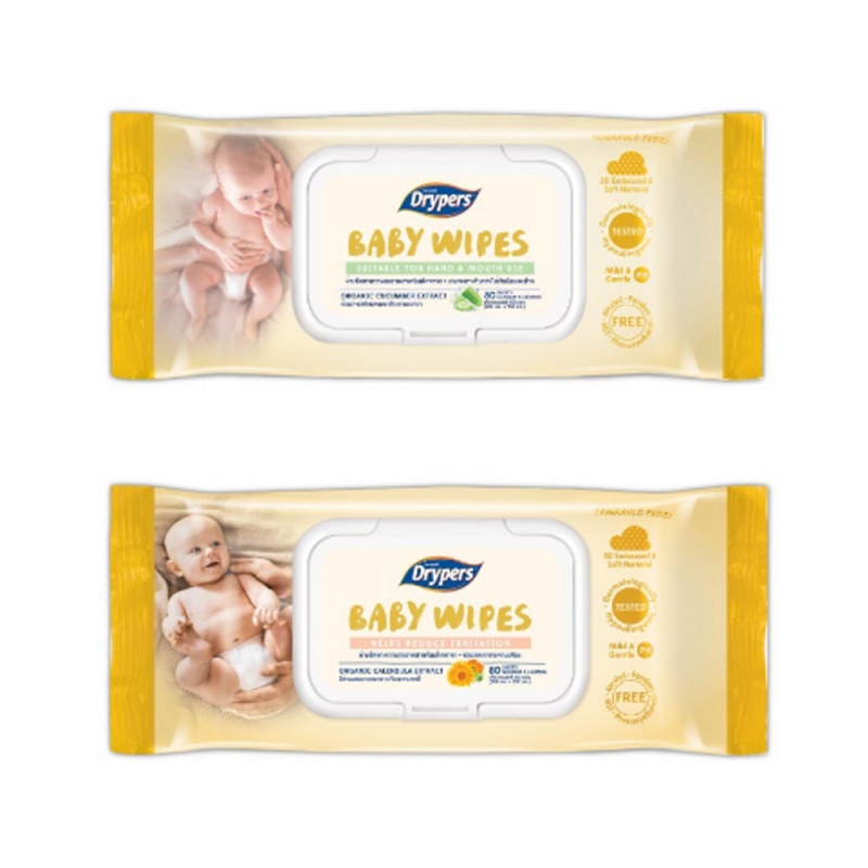 Drypers Baby Organic Wipes