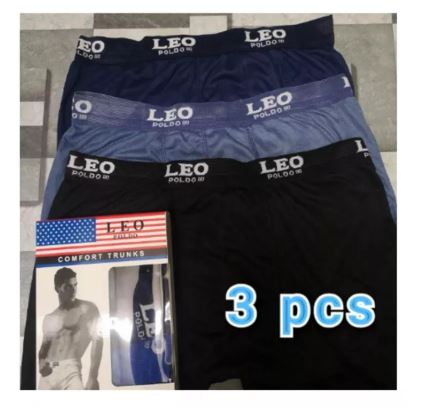 3pcs LEO Boxer Underwear Innerwear Men Clothing