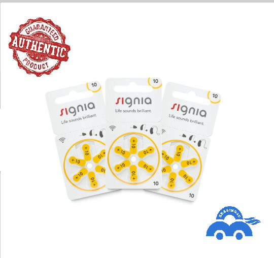 3 Packs size 10 Siemens Signia hearing aid battery batteries New [Ready Stock]