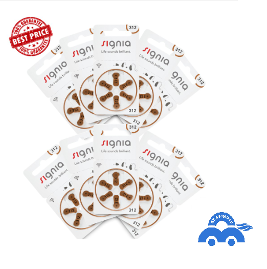 10 Packs size 312 Siemens Signia hearing aid battery batteries New [Ready Stock]