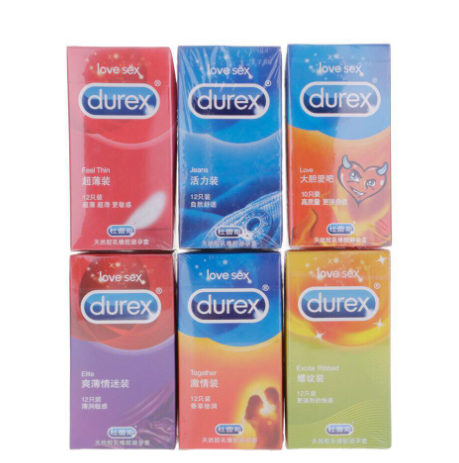 Durex 12pcs BIG BOX condoms FeelThin Elite HugClose Perfoma Together Jeans Classic