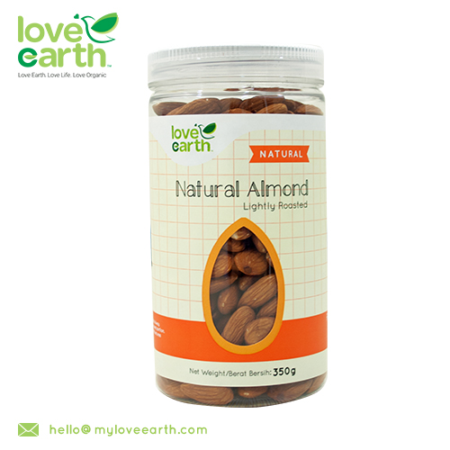 LIGHT ROASTED NATURAL ALMOND 350G