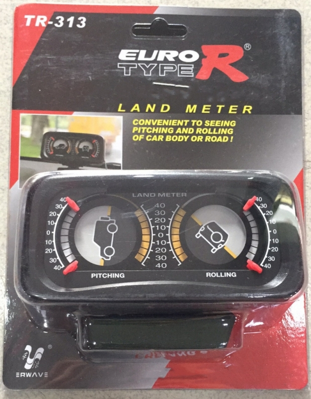Land Meter Gauge 4x4 Inclinometer Pitching Rolling Meter 4WD Offroad 4x4  Gauges