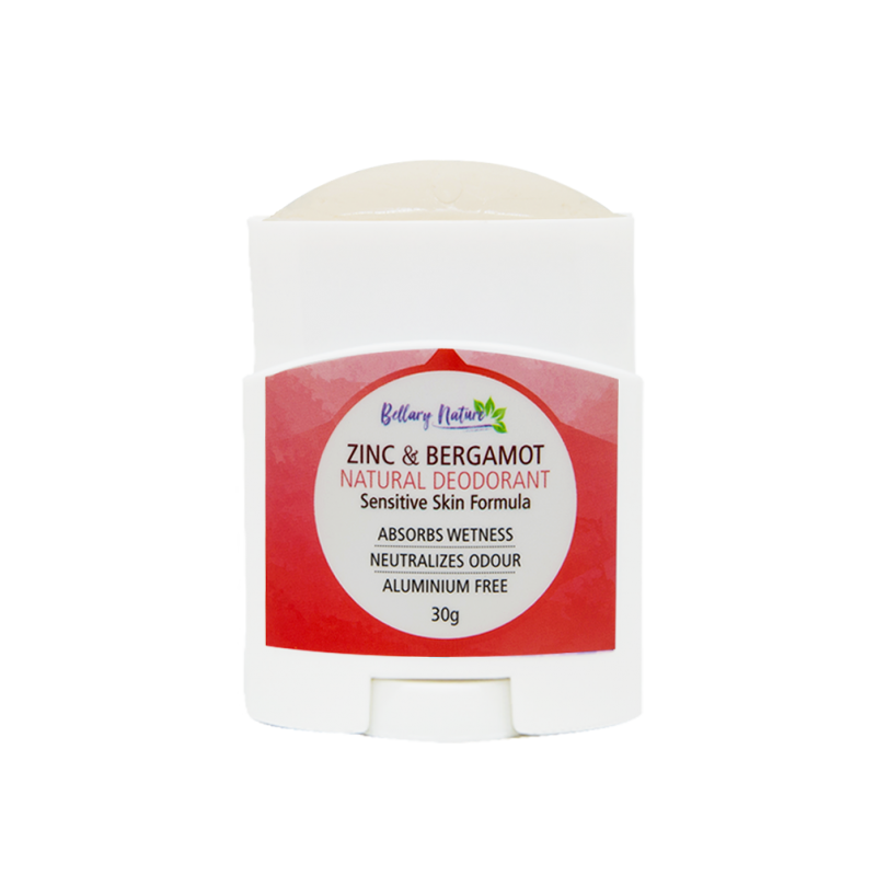 Bellary Nature - Zinc & Bergamot Natural Deodorant 30g (Pregnancy Safe)