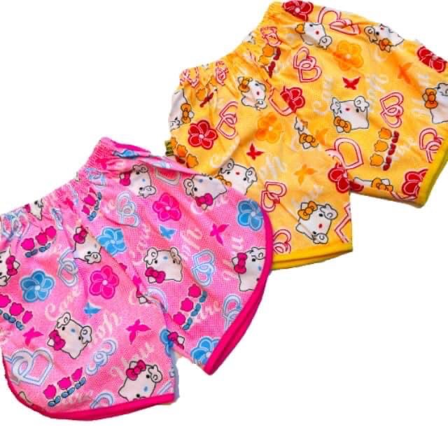 Mickey and Kitty kids Short Pant 1set 2pcs - 4-9 tahun