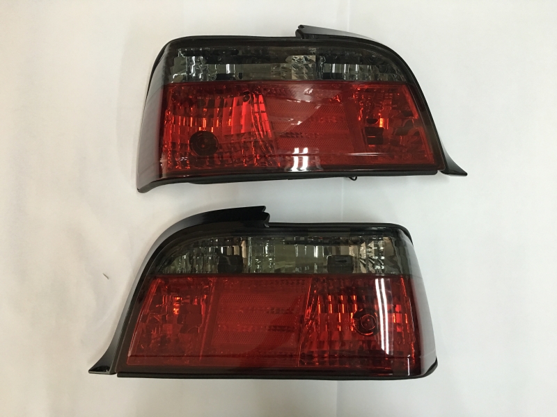 BMW E36 Tail Light 92-98 Coupe 2Door Crystal Red/Clear