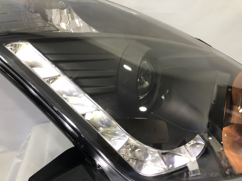 Nissan Fairlady 350Z Head Light 03-05 Projector DRL LED Black Base