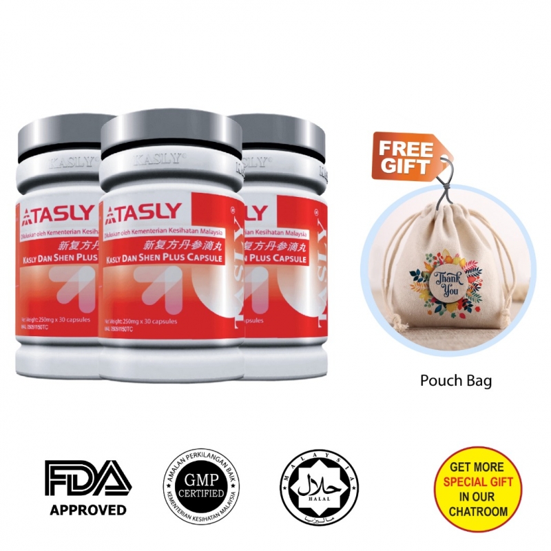 Tasly Danshen Plus Capsule x 3 Bottles