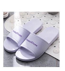 Women New couple sandals and slippers indoor and outdoor plastic slippers home slippers(purple)